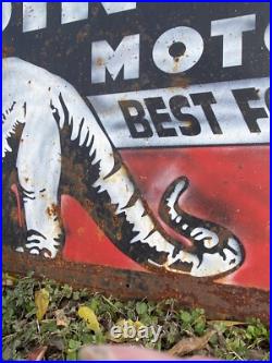 Antique Vintage Old Style Sinclair Gas Oil Sign