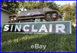 Antique Vintage Old Style Sinclair Gas & Oil Sign. Free Shipping