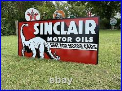 Antique Vintage Old Style Sinclair Motor Oil Sign
