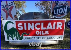 Antique Vintage Old Style Sinclair Oils Service Station Sign