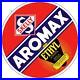 Antique-Vintage-Old-Style-Skelly-Aromax-Ethyl-Gas-Oil-30-Round-Sign-01-qy