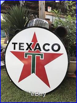 Antique Vintage Old Style Texaco Gas Oil Sign! 40