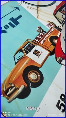 Antique Vintage Old Style Toyoda Toyota Sign Advertising TOYOPET PICKUP