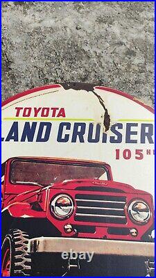 Antique Vintage Old Style Toyoda Toyota Sign size 35cm