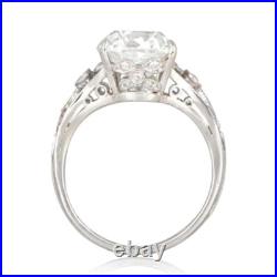 Art Deco Style Old Mine Cushion Cut Moissanite Vintage Engagement & Wedding Ring
