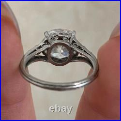 Art Deco Style Old Mine Cushion Cut Moissanite Vintage Engagement & Wedding Ring