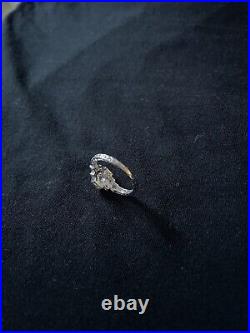 Art Deco/vintage Style White Gold Old European Cut Diamond Engagement Ring