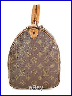 Auth VTG LOUIS VUITTON Speedy 30 Monogram Boston Hand Bag Purse Old Style #33480