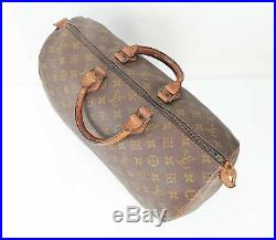 Auth VTG LOUIS VUITTON Speedy 40 Monogram Boston Hand Bag Purse old Style #34873