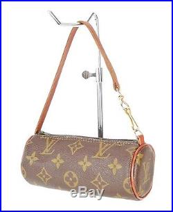 Auth Vintage LOUIS VUITTON Monogram Mini Pochette for Papillon Old Style #34350B