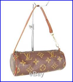 Auth Vintage LOUIS VUITTON Monogram Mini Pochette for Papillon Old Style #34350B