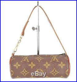 Auth Vintage LOUIS VUITTON Monogram Mini Pochette for Papillon Old Style #34350B