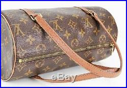 Auth Vintage LOUIS VUITTON Papillon 26 Monogram Handbag Purse Old Style #34315