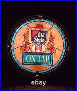 Authentic Vintage 1980's OLD STYLE ON TAP Lighted Ships Porthole Beer Sign WOW