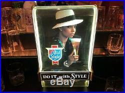 BEAUTIFUL WOMAN Lighted Vintage Old Style Sign African American Interest Works
