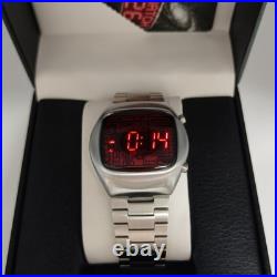 BENLYWATCH 1970s Old Vintage Red LED Digital Watch for Men Dot Matrix Display