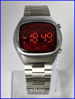 BENLYWATCH 1970s Old Vintage Red LED Digital Watch for Men Retro Display
