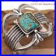 BIG-Navajo-TUFA-CAST-Bracelet-8-Number-Eight-Turquoise-Vintage-Old-Style-Heavy-01-uqc