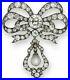 Belle-Epoque-Brooch-Vintage-Style-925-Sterling-Silver-Old-European-Cut-Pearl-Bow-01-qx