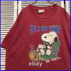 BiTD Vintage 90s Peanuts Snoopy Character T-Shirt Old Style Unisex