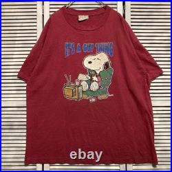 BiTD Vintage 90s Peanuts Snoopy Character T-Shirt Old Style Unisex