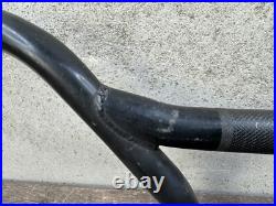 Black Freestyle Handlabars Kneesaver Haro Style Vintage Old School Bmx Black Freestyle Handlabars Kneesaver Haro Style Vintage Old School Bmx