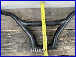 Black Freestyle Handlabars Kneesaver Haro Style Vintage Old School Bmx Black Freestyle Handlabars Kneesaver Haro Style Vintage Old School Bmx