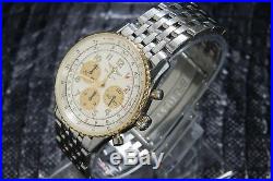 Breitling Old Style Navitimer Chronograph Automatic RARE Gold/Steel REF D30022