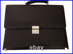 Briefcase Vintage Bond Style Leather Briefcase with Handle Old Stock Rare NEW