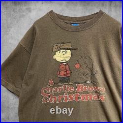 CCEE Vintage Charlie Brown Snoopy Character T-Shirt Old Style Tee