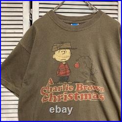 CCEE Vintage Charlie Brown Snoopy Character T-Shirt Old Style Tee
