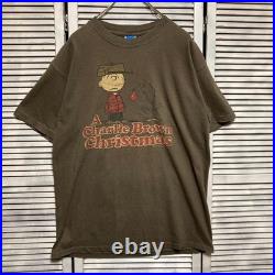 CCEE Vintage Charlie Brown Snoopy Character T-Shirt Old Style Tee
