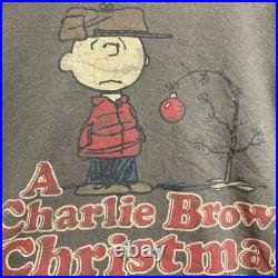 CCEE Vintage Charlie Brown Snoopy Character T-Shirt Old Style Tee
