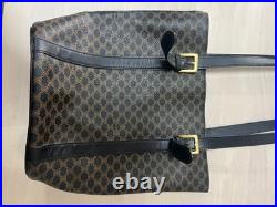 CELINE Vintage Handbag Authentic Old Style Leather Tote Rare Limited