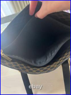 CELINE Vintage Handbag Authentic Old Style Leather Tote Rare Limited