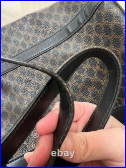 CELINE Vintage Handbag Authentic Old Style Leather Tote Rare Limited