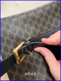 CELINE Vintage Handbag Authentic Old Style Leather Tote Rare Limited