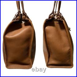 COACH Tote Bag Vintage Old Style 9896 Brown Leather Shoulder Handbag Classic COACH Tote Bag Vintage Old Style 9896 Brown Leather Shoulder Handbag Classic