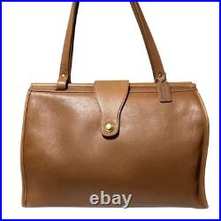 COACH Tote Bag Vintage Old Style 9896 Brown Leather Shoulder Handbag Classic COACH Tote Bag Vintage Old Style 9896 Brown Leather Shoulder Handbag Classic