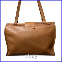 COACH Tote Bag Vintage Old Style 9896 Brown Leather Shoulder Handbag Classic COACH Tote Bag Vintage Old Style 9896 Brown Leather Shoulder Handbag Classic