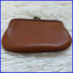 COACH Vintage Glovetanned Leather Kiss Lock Coin Purse Brown Old Style Wallet COACH Vintage Glovetanned Leather Kiss Lock Coin Purse Brown Old Style Wallet
