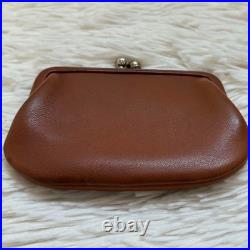 COACH Vintage Glovetanned Leather Kiss Lock Coin Purse Brown Old Style Wallet COACH Vintage Glovetanned Leather Kiss Lock Coin Purse Brown Old Style Wallet