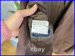 Canali Brown Velvet Cotton Old Money Style Italian Formal Suit 48, EU 58 W35 L31