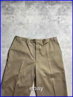 Canali Pure New Wool Vintage Luxury Old Money Classic Pants Trousers Size 52R