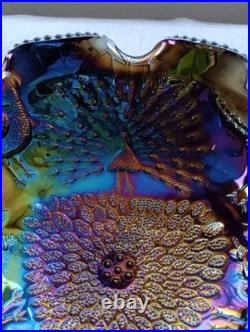 Carnival Glass Bowl, 60+ years old, Japanese-style pattern, unused, vintage