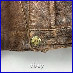 Casablanca Vintage Leather Jacket Indiana Jones Look Old Style