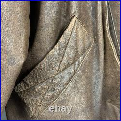 Casablanca Vintage Leather Jacket Indiana Jones Look Old Style