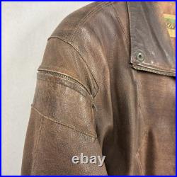 Casablanca Vintage Leather Jacket Indiana Jones Look Old Style