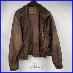 Casablanca Vintage Leather Jacket Indiana Jones Look Old Style
