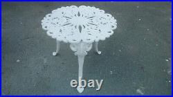 Cast Iron Victorian Grapes Style Lacy Outdoor Garden Table Decorations Old